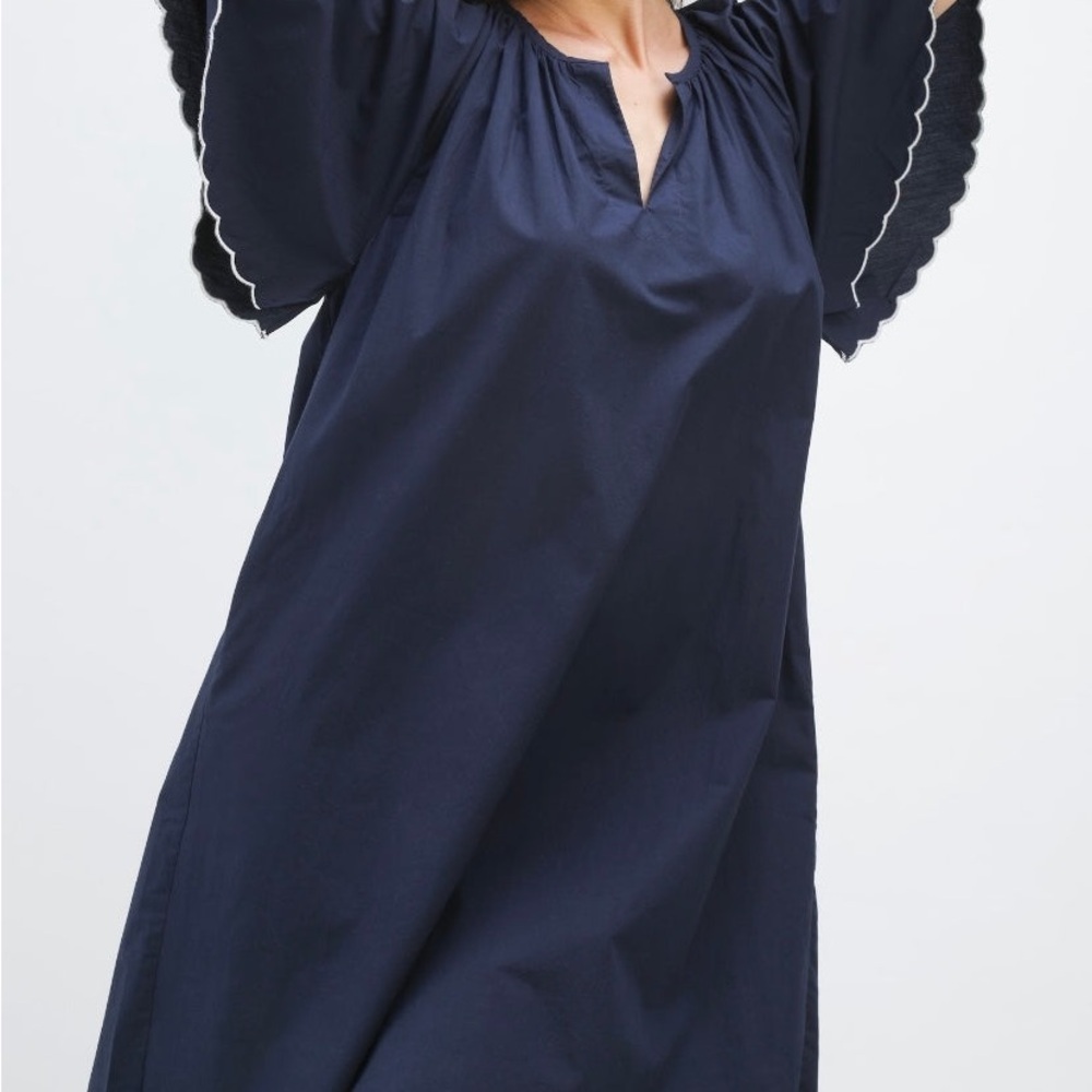 Navy Bleu “Harbor Scallop Dress” - XL - Picture 8 of 11